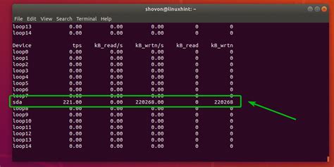 monitor disk io linux